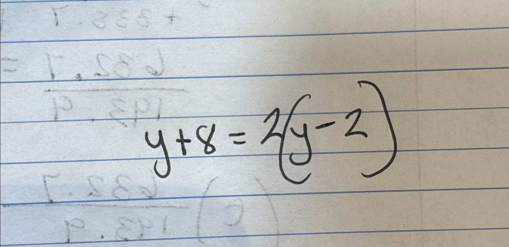 8 2y 10x solve for y