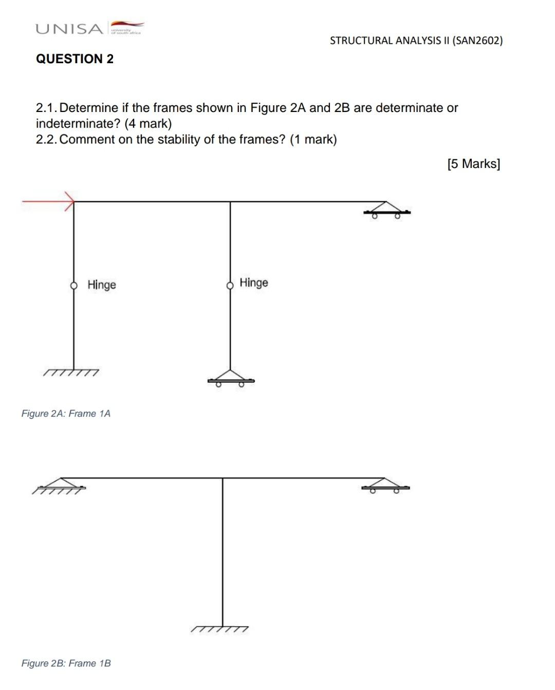 Solved QUESTION 1 Consider the structural elements below and | Chegg.com