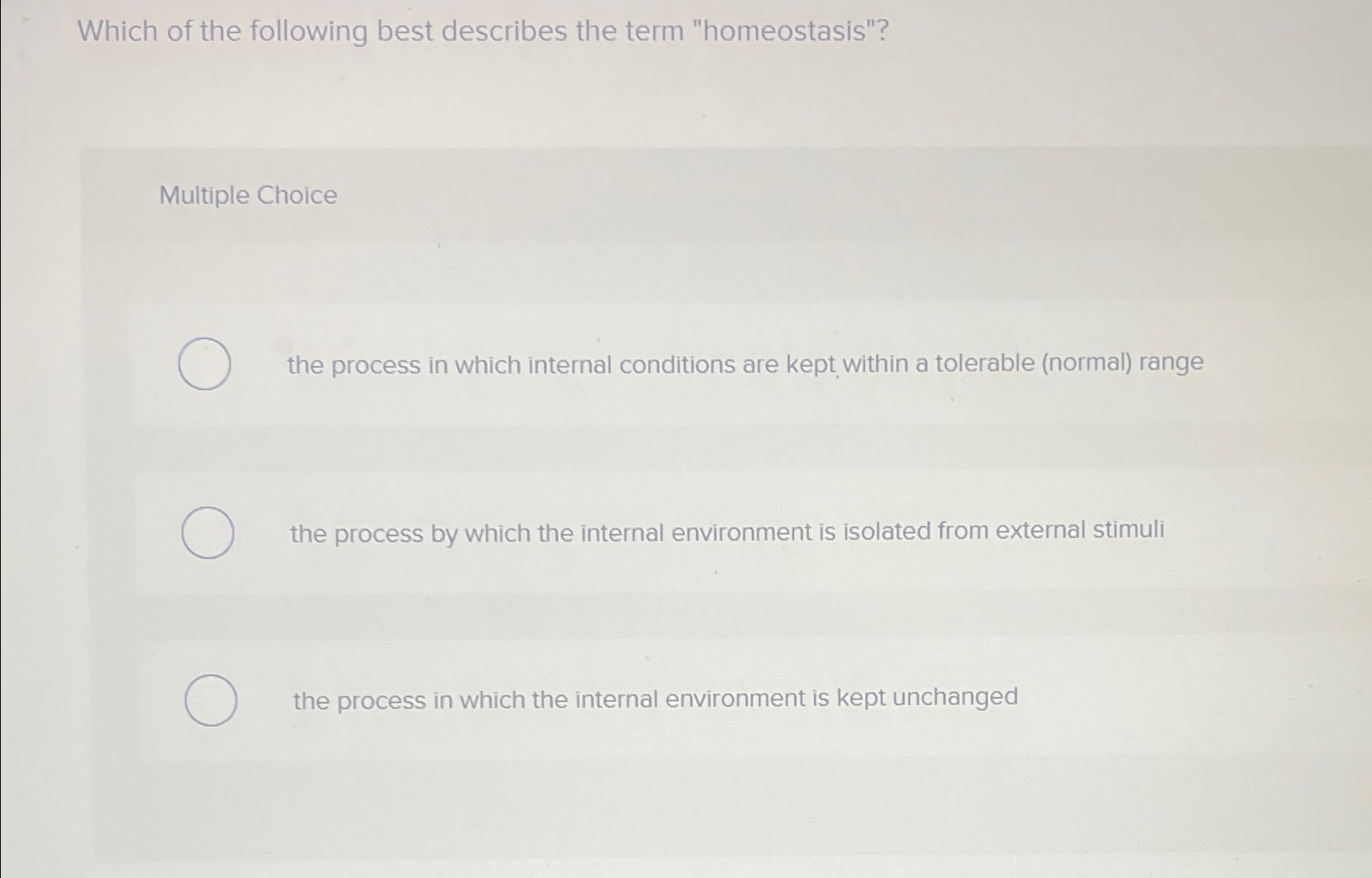 Solved Which of the following best describes the term | Chegg.com