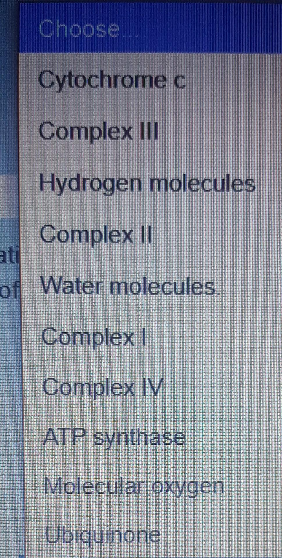 Solved Each component of the Electron Transport Chain and | Chegg.com