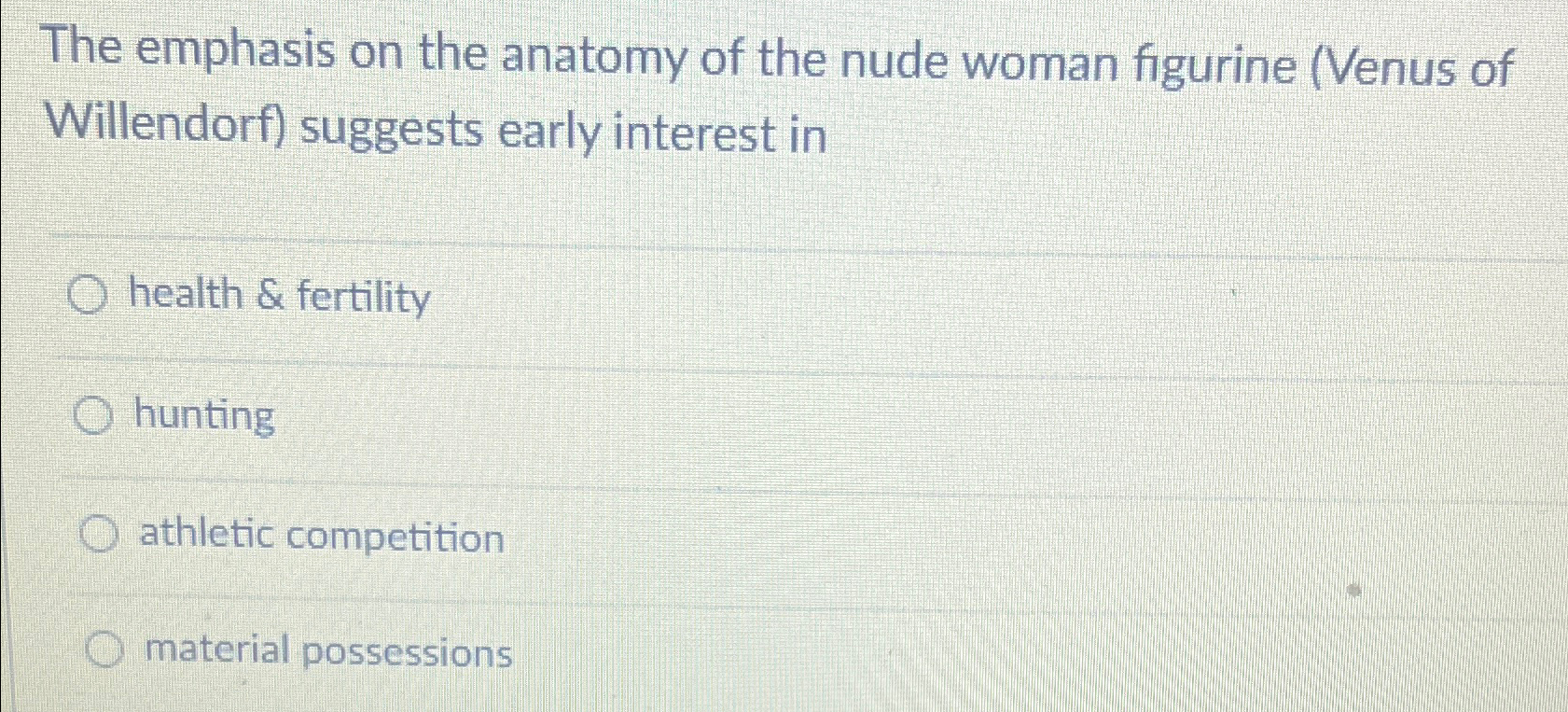 Solved The emphasis on the anatomy of the nude woman | Chegg.com