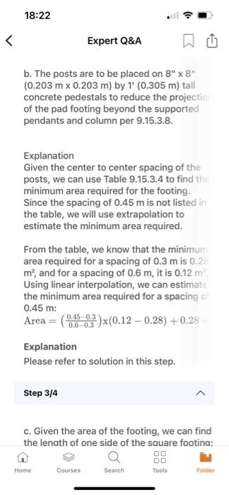 Solved using the following information and BC building code | Chegg.com