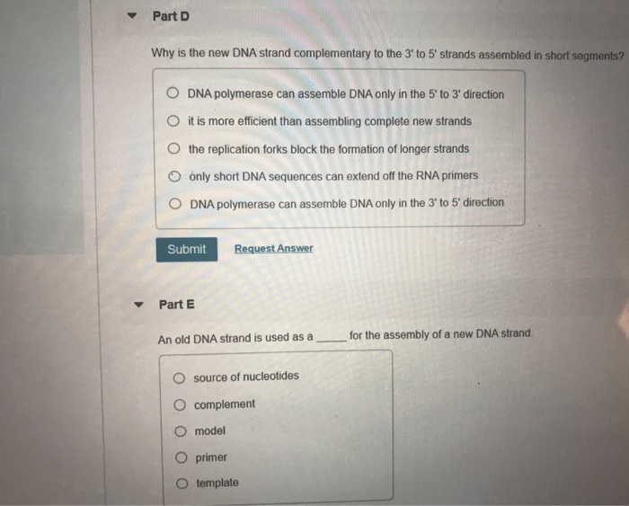 Solved Part B Which of the following statements about DNA | Chegg.com