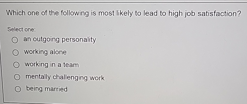 Solved Which one of the following is most likely to lead to | Chegg.com