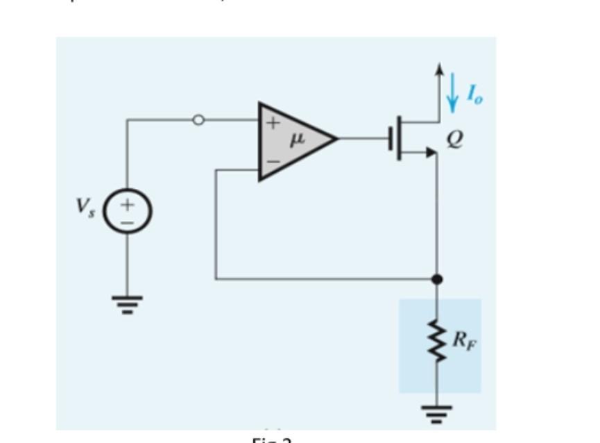 Solved The circuit in shown in Fig is a feedback | Chegg.com