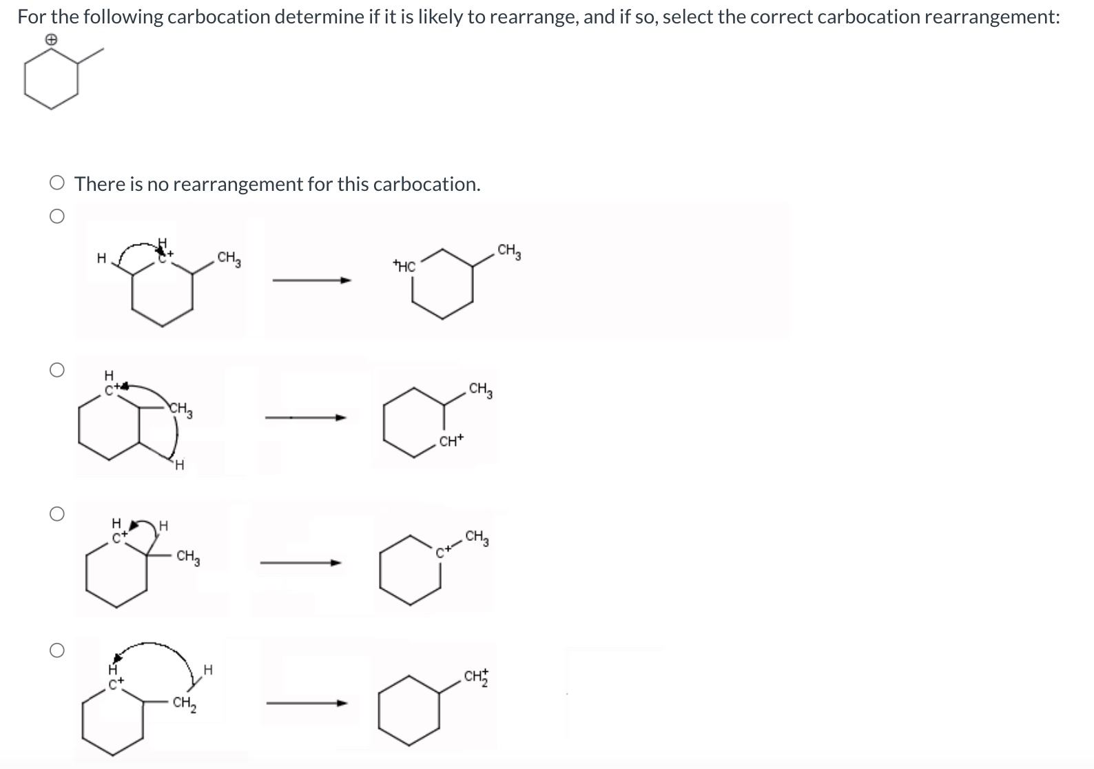 Solved For the following carbocation determine if it is | Chegg.com