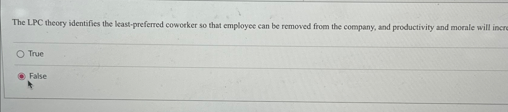 Solved The LPC theory identifies the least-preferred | Chegg.com