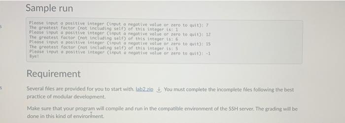 Solved Lab 2 In this lab. you will be practicing modular | Chegg.com