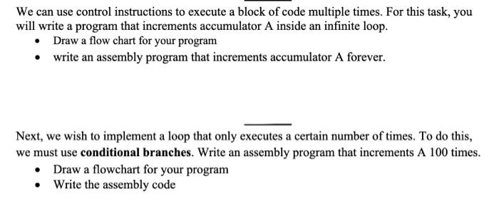 Solved We can use control instructions to execute a block of | Chegg.com