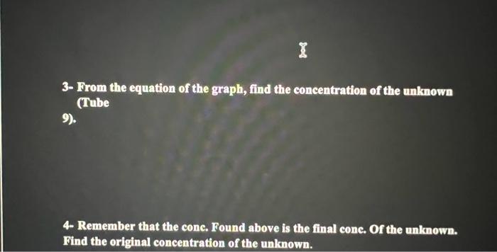 Solved 2- Using Excel draw Absorbance vs. concentration | Chegg.com