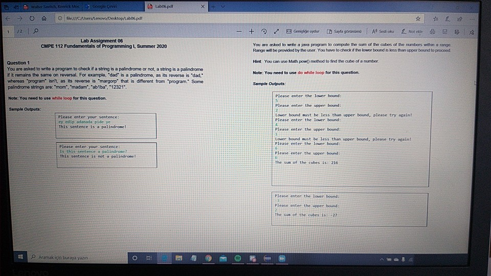 Solved First question : I have to use only while | Chegg.com