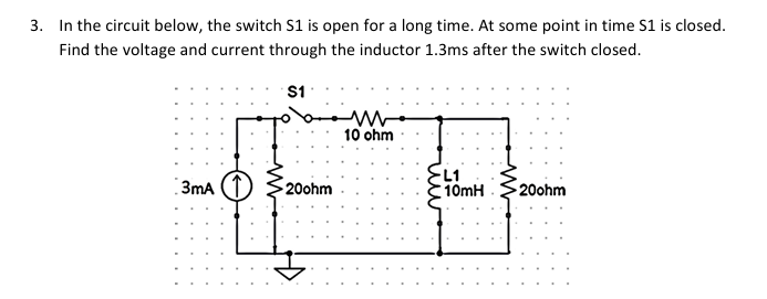 Solved In ﻿the circuit below, the switch S 1 is ﻿open for a | Chegg.com