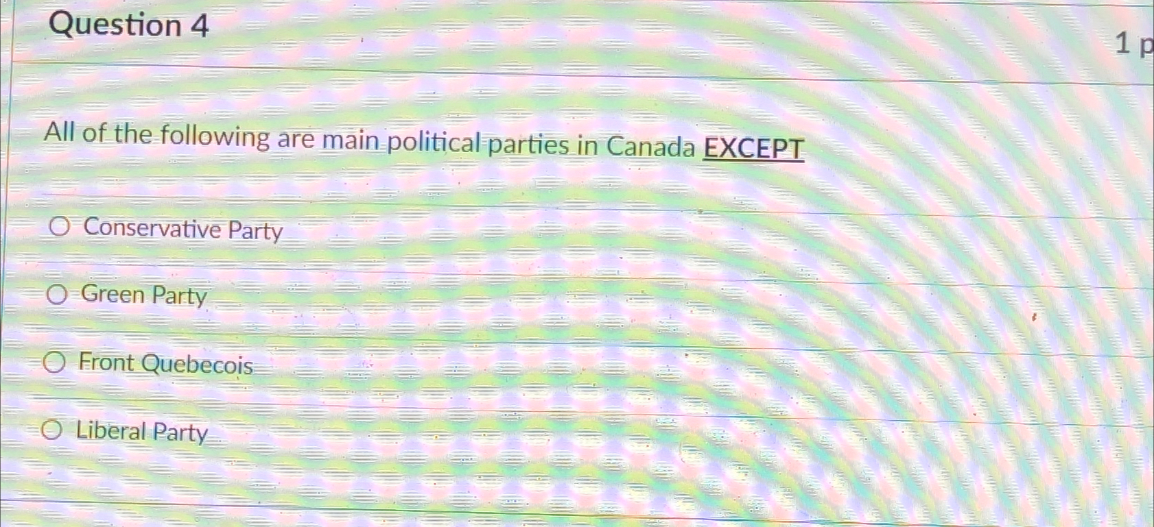 Solved Question 4All of the following are main political | Chegg.com