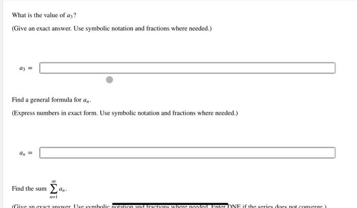 Solved Suppose that ∑n=1∞an is an infinite series with | Chegg.com