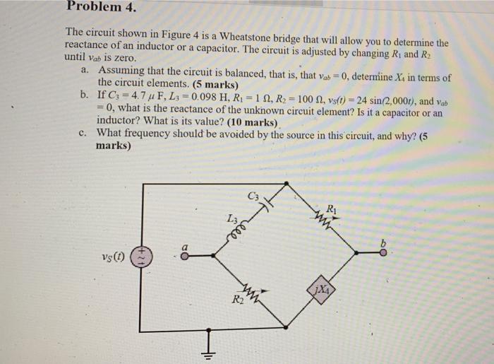 Solved Problem 4. The circuit shown in Figure 4 is a | Chegg.com