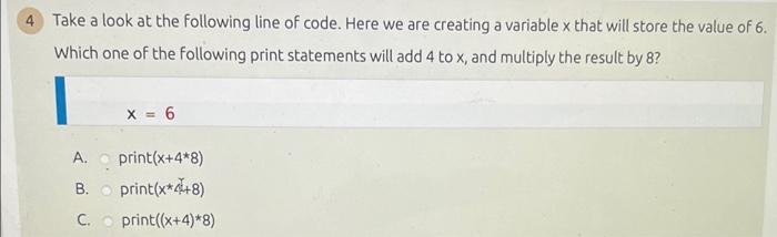 Solved Take a look at the following line of code. Here we | Chegg.com