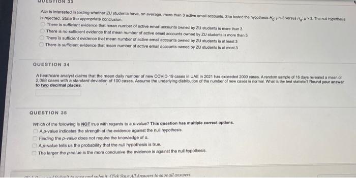 Solved A research study was conducted to investigate the | Chegg.com