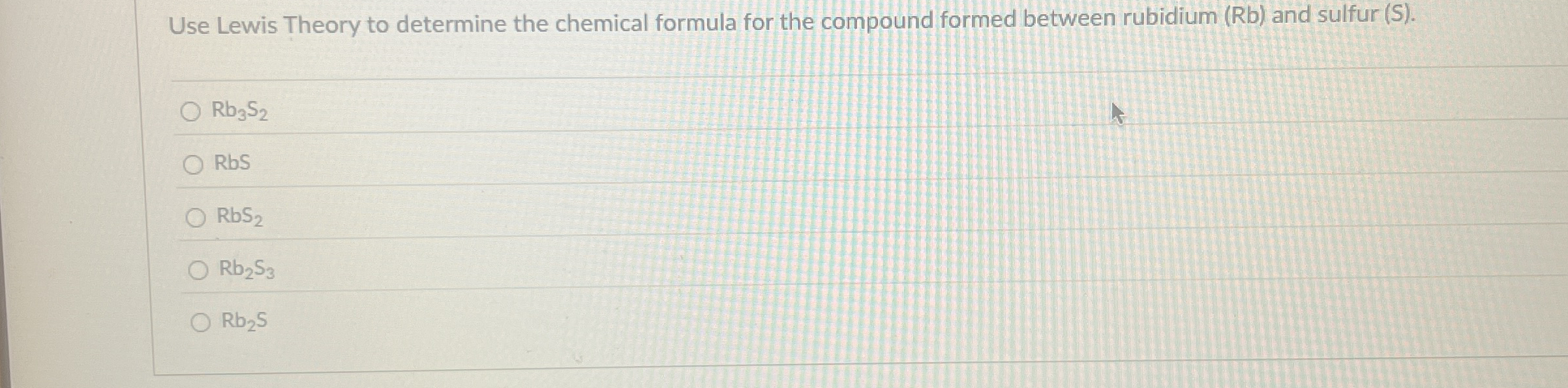 Solved Use Lewis Theory to determine the chemical formula | Chegg.com