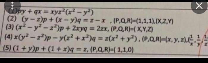 Solved 1 P Y Q X X Y Z 2 Left X 2 Y 2 Right Chegg Com