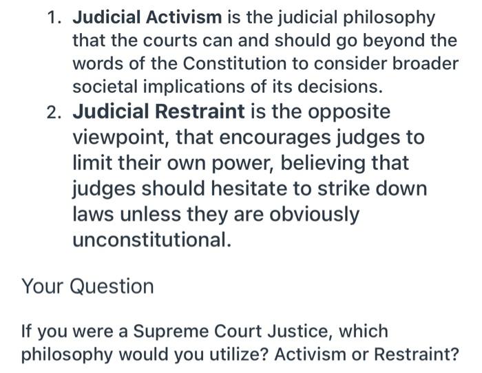 write an essay on judicial activism