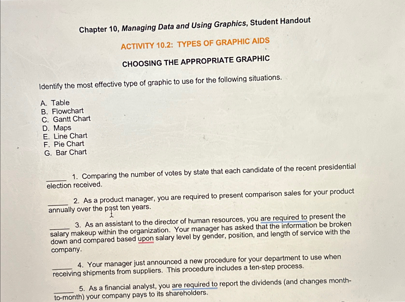 Solved Chapter 10, ﻿Managing Data and Using Graphics, | Chegg.com