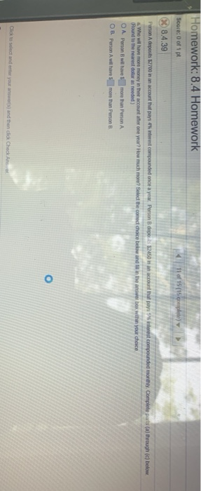 Solved Homework: 8.4 Homework Score: 0 of 1 pt 11 of 15 (15