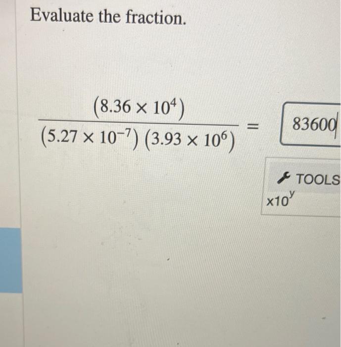 Solved Evaluate the fraction. | Chegg.com