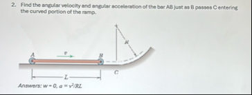 Solved Find the angular velocity and angular acceleration of | Chegg.com