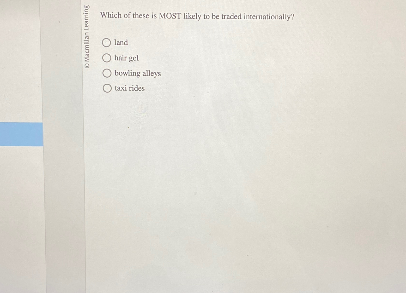 Solved Which of these is MOST likely to be traded | Chegg.com