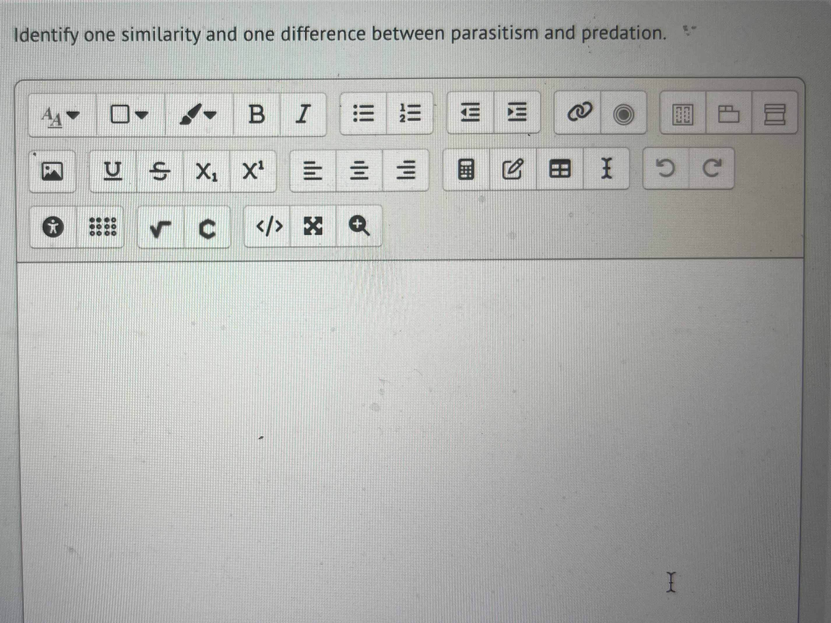 Solved Identify one similarity and one difference between | Chegg.com