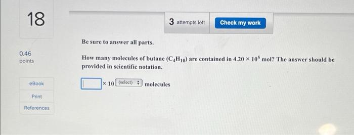 Solved 17 3 Attempts Left Check My Work Be Sure To Answer | Chegg.com