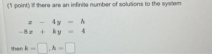 Solved ( 1 point) If there are an infinite number of | Chegg.com