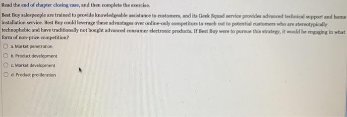 Solved Read the end of chapter closing case, and then | Chegg.com
