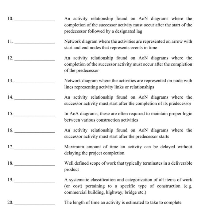Solved Problem #1 - Fill-in-the-Blank - 20 problems @ 1 | Chegg.com
