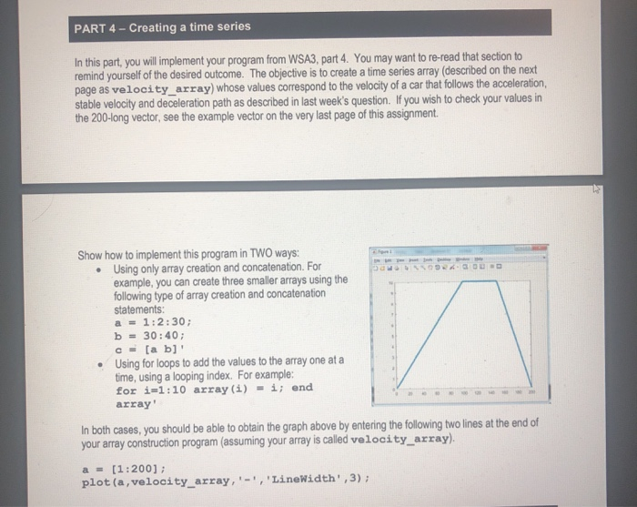 Solved PART 4 - Creating a time series In this part, you | Chegg.com