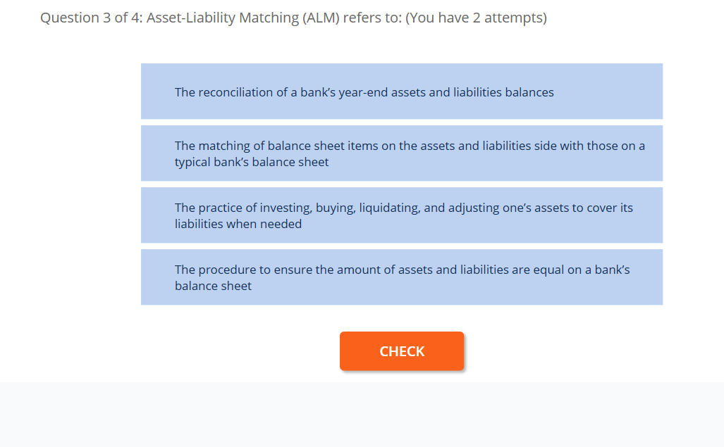 Solved Question 3 ﻿of 4: Asset-Liability Matching (ALM) | Chegg.com