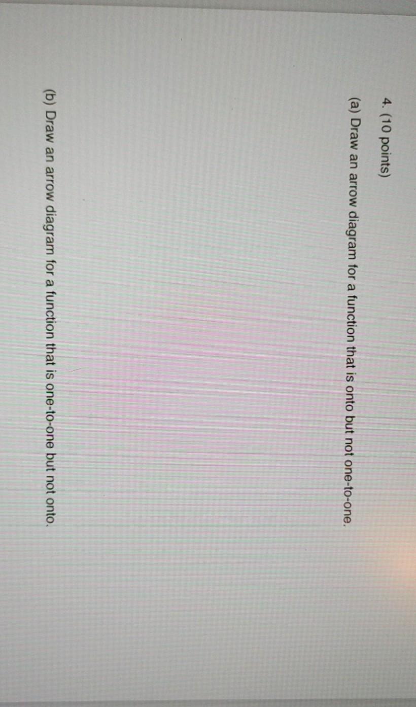Solved 4. (10 points) (a) Draw an arrow diagram for a | Chegg.com