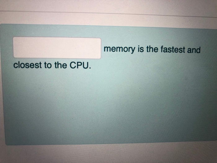 Solved Which of the following is an example of storage