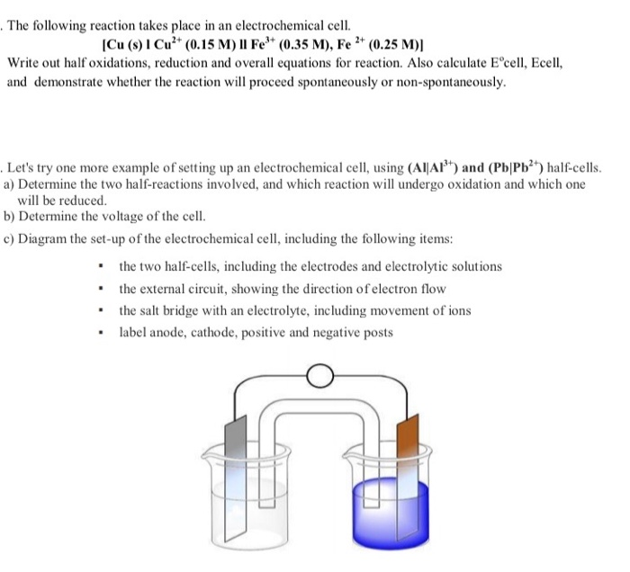 Solved The following reaction takes place in an | Chegg.com