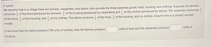 Solved We assume that in a village there are farmers, | Chegg.com