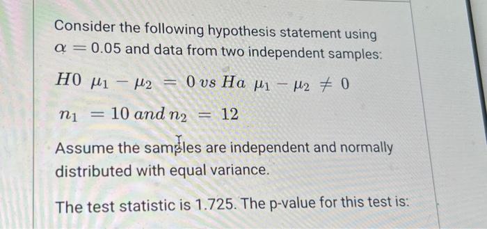 an experimental hypothesis must be a(n) ____ statement