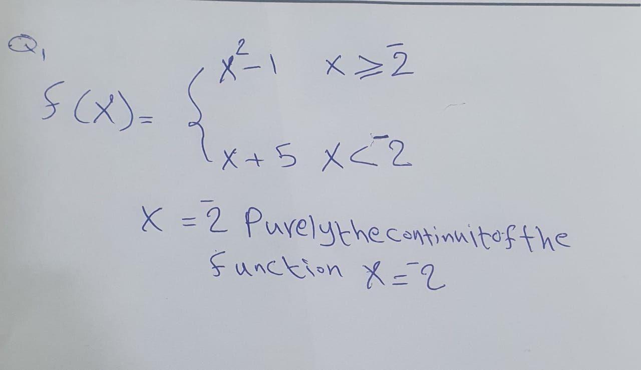 Solved Q C X X 1 X X 5x62 X 2 Purely The Continuit Of Chegg Com