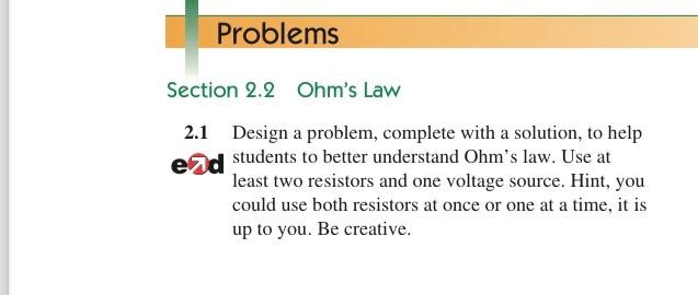 Solved 2.1 Design A Problem, Complete With A Solution, To | Chegg.com