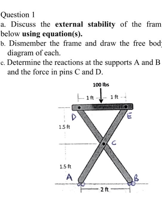 Solved Question 1 a. Discuss the external stability of the | Chegg.com