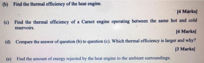 Solved Consider a heat engine that receives a heat transfer | Chegg.com
