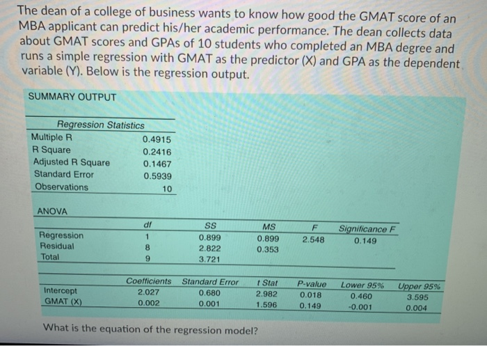 Solved Scenario 2: GMAT Scores: On the Rise?.. A dean of a