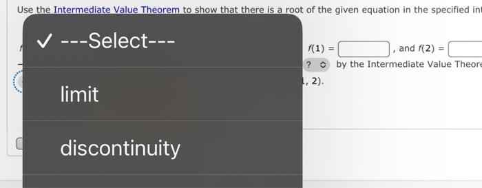 Solved Use the Intermediate Value Theorem to show that there | Chegg.com