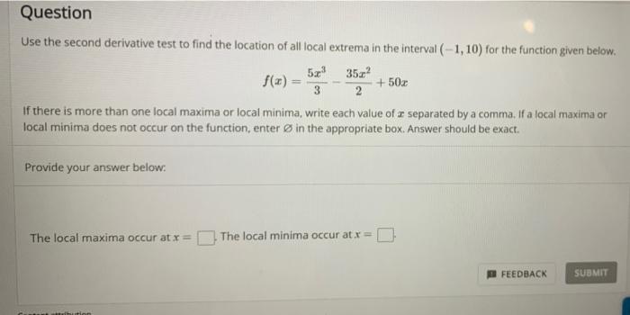 solved-question-use-the-second-derivative-test-to-find-the-chegg