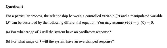 Solved For a particular process, the relationship between a | Chegg.com