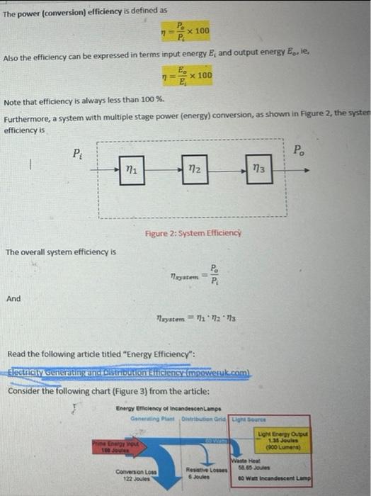 The everat unient effemevisThe power (conversion) | Chegg.com